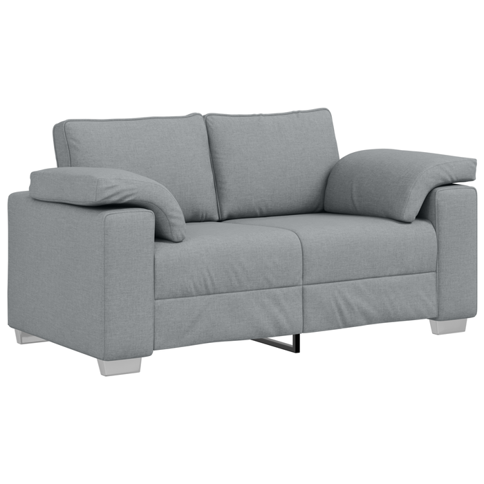 Set canapea, 3 piese, perne gri deschis, textil - WALTI WALTI