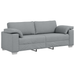 Set canapea, 3 piese, perne gri deschis, textil - WALTI WALTI