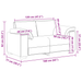 Set canapea, 2 piese, perne gri deschis, textil - WALTI WALTI