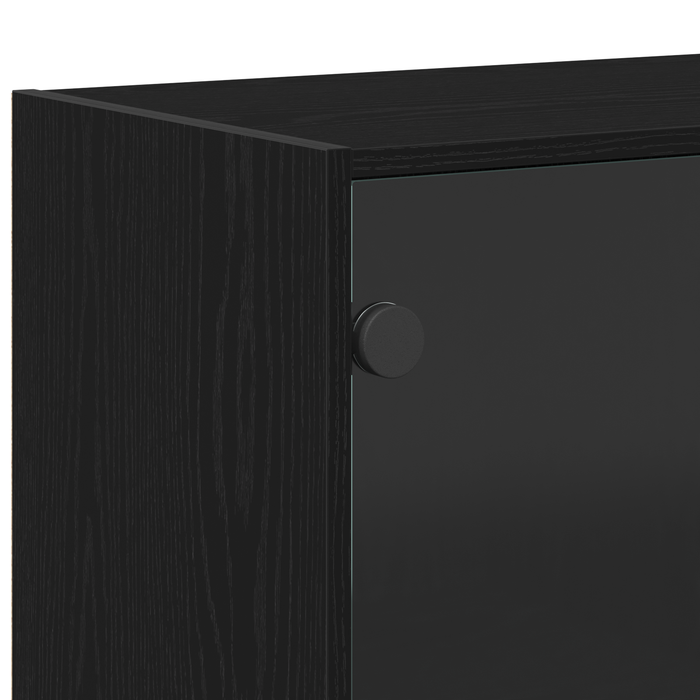 Dulap, stejar negru, 102x37x75,5 cm, lemn prelucrat - WALTI WALTI