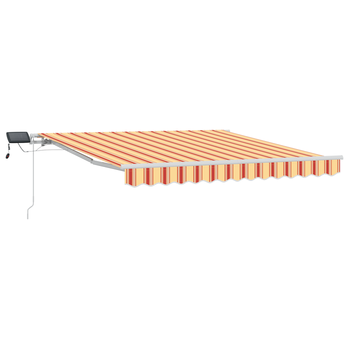 Marcheta retractabilă manuală cu LED galben și portocalie 300x250 cm - WALTI WALTI