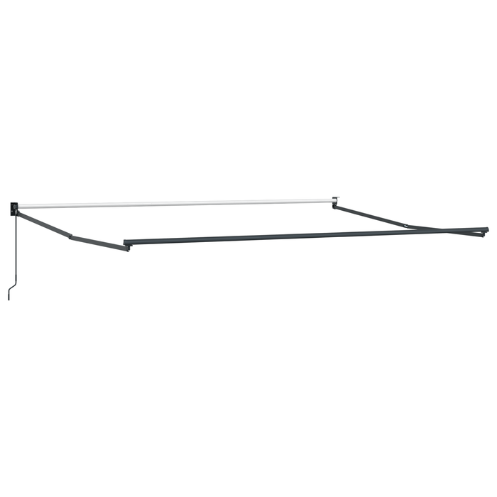 Markiză retractabilă automată portocalie și maro 350x250 cm - WALTI WALTI