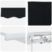 Marchiză manuală retractabilă neagră 350x250 cm - WALTI WALTI