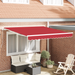 Marchiză manuală retractabilă Roșie 350x250 cm - WALTI WALTI