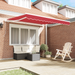 Marchiză manuală retractabilă Roșie 350x250 cm - WALTI WALTI