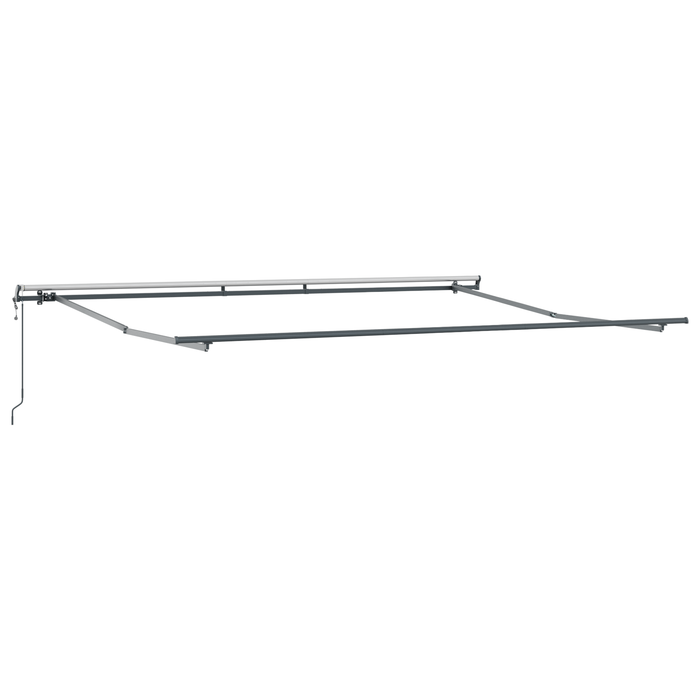 Marchiză retractabilă automată portocalie și maro 450x350 cm - WALTI WALTI