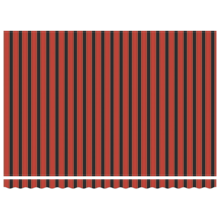 Marchiză retractabilă automată portocalie și maro 450x350 cm - WALTI WALTI