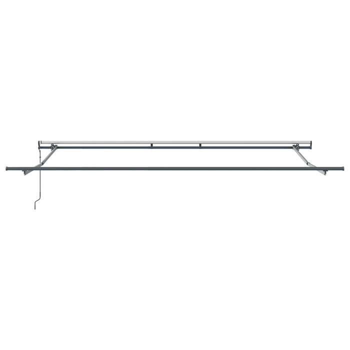 Marchiză retractabilă automată portocalie și maro 450x350 cm - WALTI WALTI