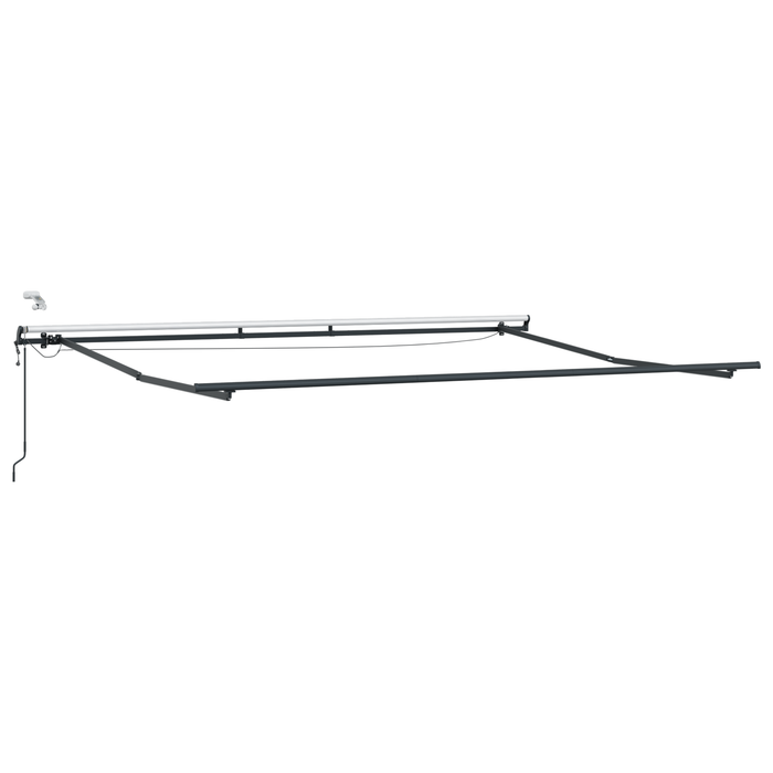 Marchiză retractabilă automată cu dungi multicolore LED 500x300 cm - WALTI WALTI