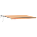 Marciză retractabilă manuală cu LED galben și portocalie 500x350 cm - WALTI WALTI