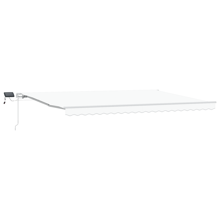 Marchiză manuală retractabilă cu LED alb 500x350 cm - WALTI WALTI