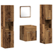 Set mobilier baie 4 piese - Lemn vechi din lemn ingineresc - WALTI WALTI