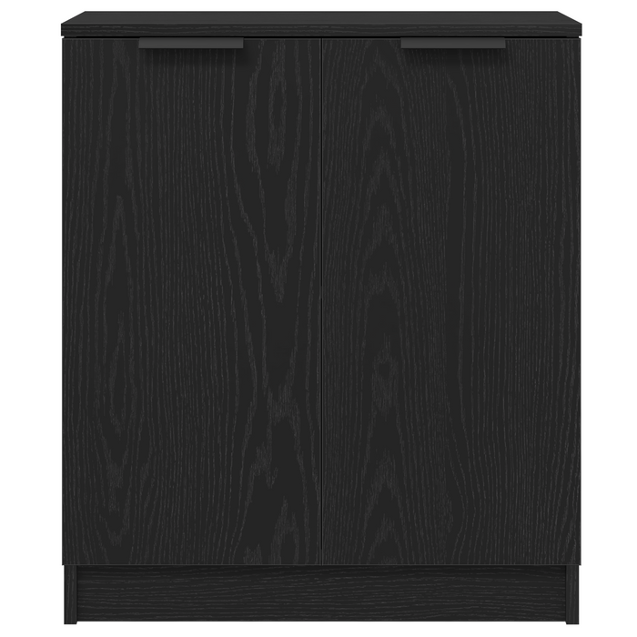 Bufet 3 pcs Stejar Negru 180 x 30 x 70 cm Lemn compozit WALTI