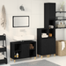 Set mobilier baie vidaXL 3 piese stejar negru lemn prelucrat - WALTI WALTI