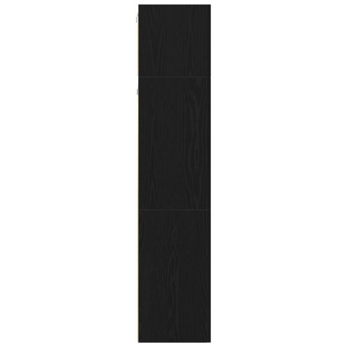 Set de cabinet TV montat pe perete 3 piese vidaXL Stejar negru lemn prelucrat - WALTI WALTI