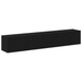 Set de dulap TV 2 piese vidaXL Negru din lemn laminat - WALTI WALTI
