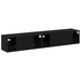 Set de dulap TV 2 piese vidaXL Negru din lemn laminat - WALTI WALTI