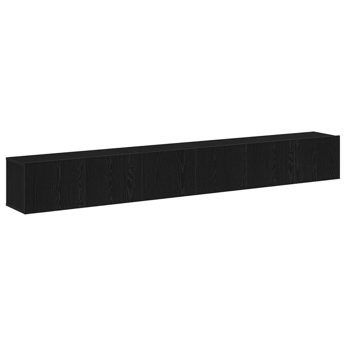 Set de cabinet TV 3 piese vidaXL negru din lemn ingineresc - WALTI WALTI