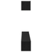 Set dulap TV, 4 piese, negru, lemn prelucrat - WALTI WALTI