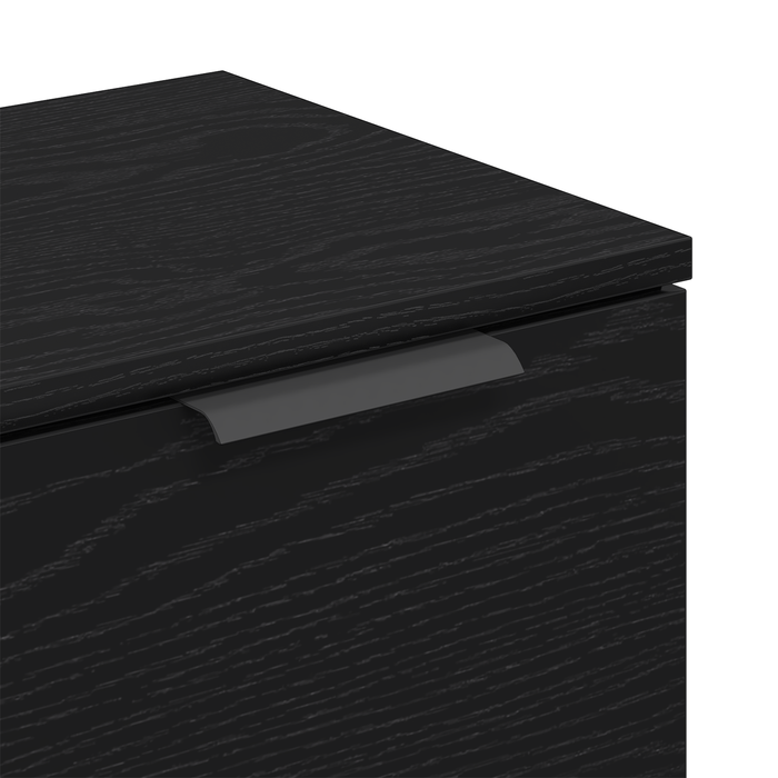 Mese laterale 2 buc Negru Stejar 60x30x70 cm Lemn prelucrat - WALTI WALTI