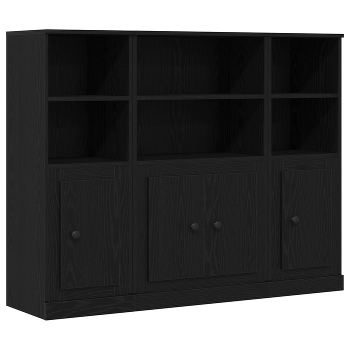 Highboard Negru Stejar 132x35,5x103,5 cm Lemn prelucrat - WALTI WALTI