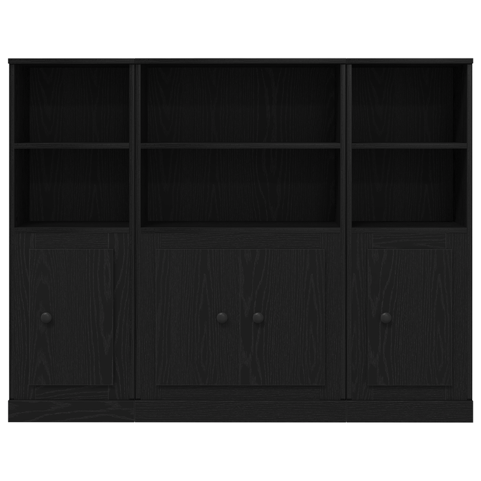 Highboard Negru Stejar 132x35,5x103,5 cm Lemn prelucrat - WALTI WALTI