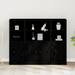 Highboard Negru Stejar 132x35,5x103,5 cm Lemn prelucrat - WALTI WALTI