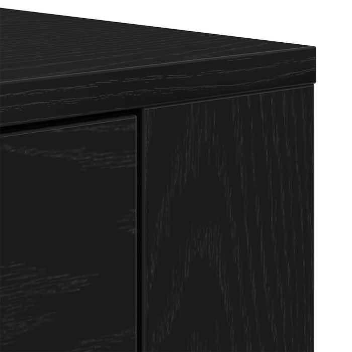 Comode 3 pcs Stejar negru Lemn ingineresc - WALTI WALTI
