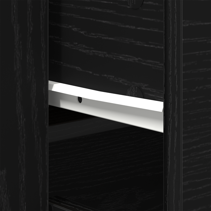 Comode 3 pcs Stejar negru Lemn ingineresc - WALTI WALTI