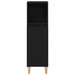 Set de Mobilier pentru Baie din 3 Piese Stejar Negru Lemn Prelucrat - WALTI WALTI