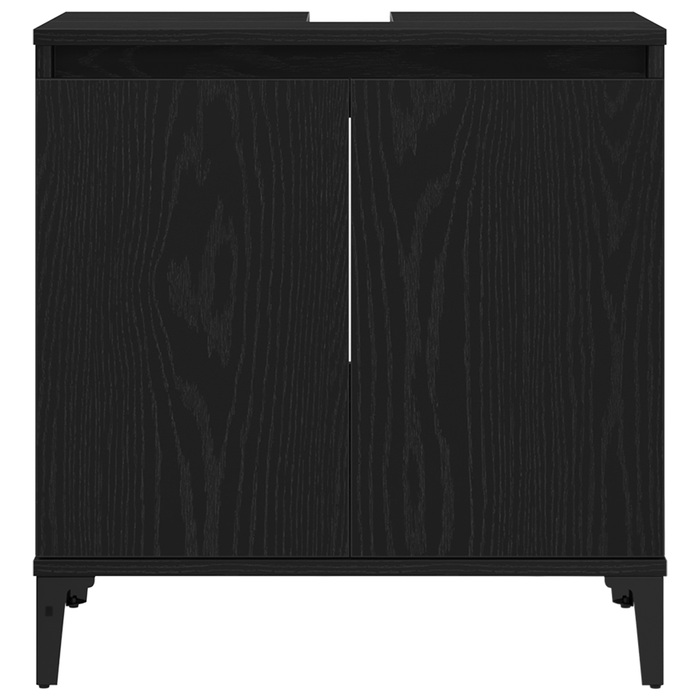 Set Mobilier Baie 3 Piese Stejar Negru Lemn Prelucrat - WALTI WALTI