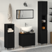 Set de mobilier baie 3 piese Stejar Negru Lemn Prelucrat - WALTI WALTI
