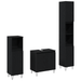 Set Mobilier Baie 3 Piese Stejar Negru Lemn Ingineresc - WALTI WALTI