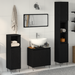 Set Mobilier Baie 3 Piese Stejar Negru Lemn Ingineresc - WALTI WALTI