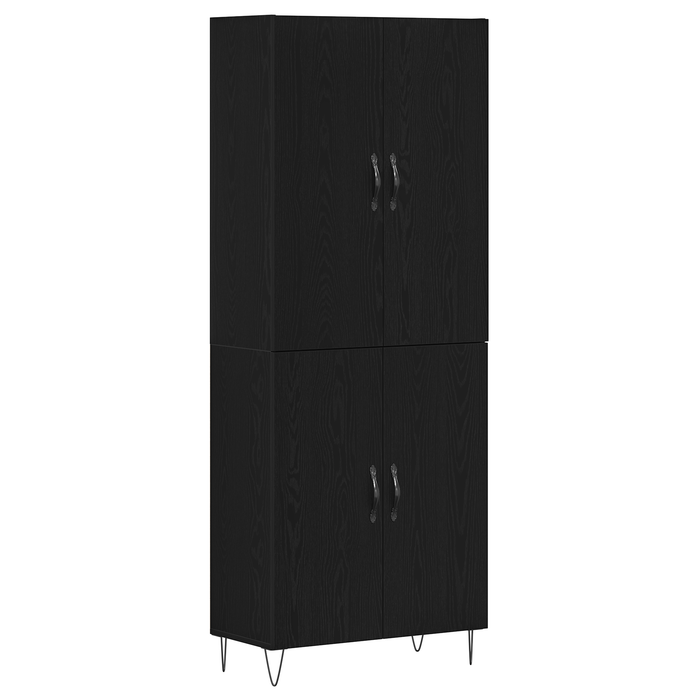 Dulap înalt, stejar negru, 69,5x34x180 cm, lemn prelucrat - WALTI WALTI