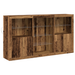 Mobilier cu Lumini LED Lemn Vechi 181.5x37x100 cm Lemn Prelucrat - WALTI WALTI