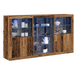 Mobilier cu Lumini LED Lemn Vechi 181.5x37x100 cm Lemn Prelucrat - WALTI WALTI