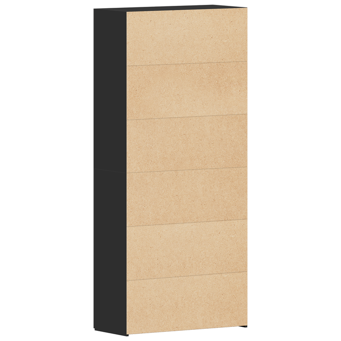 Dulap pentru pantofi Negru 80x35,5x180 cm Lemn prelucrat - WALTI WALTI