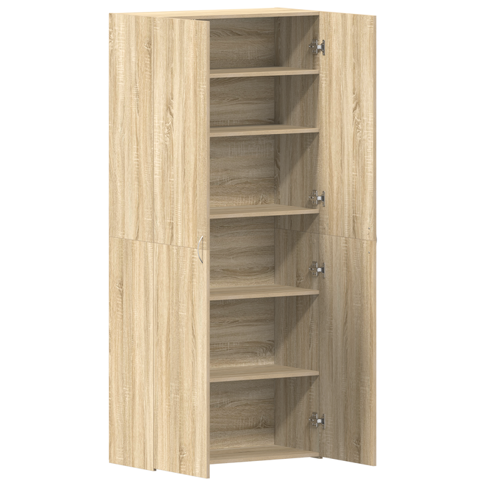 Dulap pentru pantofi Stejar Sonoma 80x35,5x180 cm Lemn prelucrat - WALTI WALTI