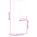 Dulap pentru pantofi Stejar Sonoma 80x35,5x180 cm Lemn prelucrat - WALTI WALTI