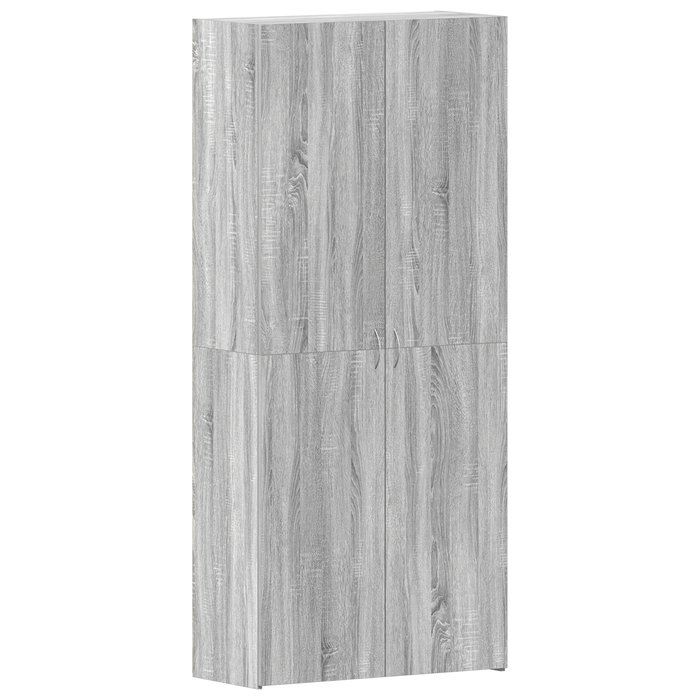 Dulap pentru Pantofi Gri Sonoma 80x35,5x180 cm Lemn Prelucrat - WALTI WALTI
