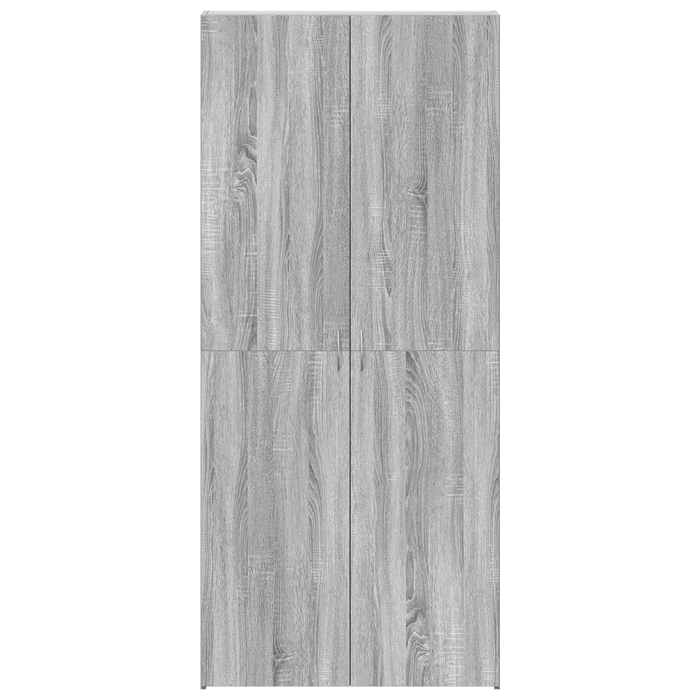 Dulap pentru Pantofi Gri Sonoma 80x35,5x180 cm Lemn Prelucrat - WALTI WALTI