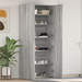 Dulap pentru Pantofi Gri Sonoma 80x35,5x180 cm Lemn Prelucrat - WALTI WALTI