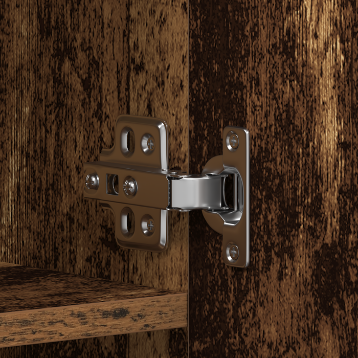 Dulap pentru pantofi Lemn vechi 80x35,5x180 cm Lemn recompozit - WALTI WALTI