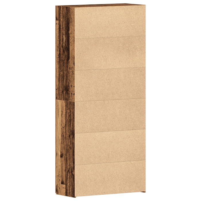 Dulap pentru pantofi Lemn vechi 80x35,5x180 cm Lemn recompozit - WALTI WALTI