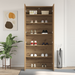 Dulap pentru pantofi Stejar Artisan 80x35,5x180 cm Lemn prelucrat - WALTI WALTI