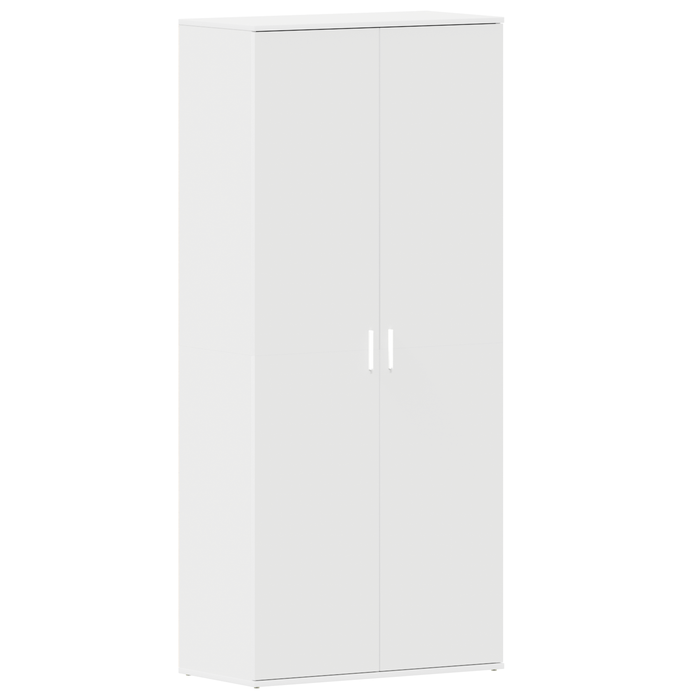 Dulap Pantofi Alb 80x39x180 cm Lemn Ingineresc - WALTI WALTI