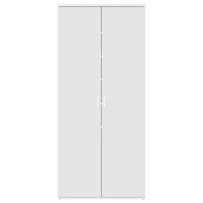 Dulap Pantofi Alb 80x39x180 cm Lemn Ingineresc - WALTI WALTI