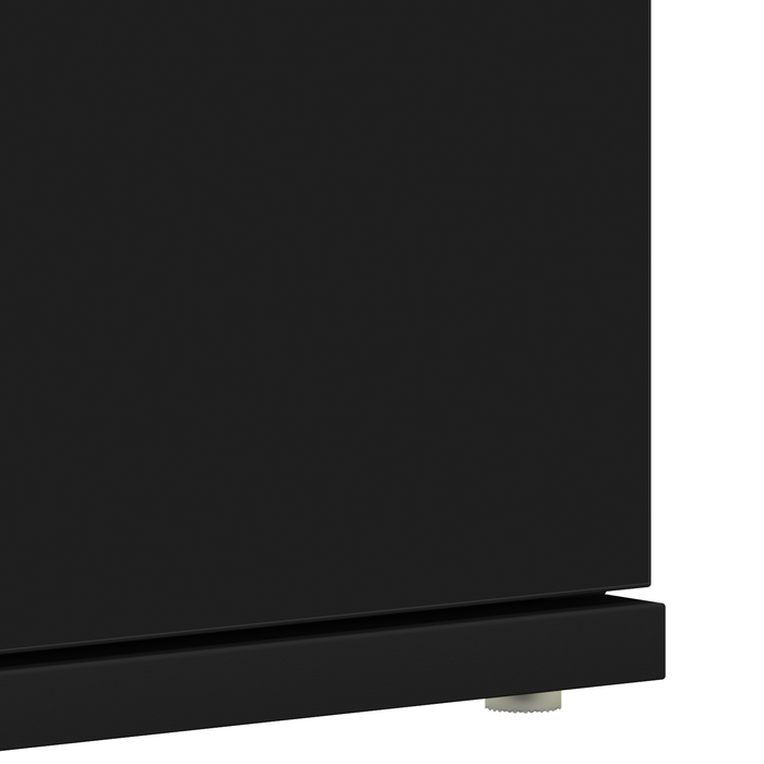 Cabinet pentru pantofi Negru 80x39x180 cm Lemn solid - WALTI WALTI