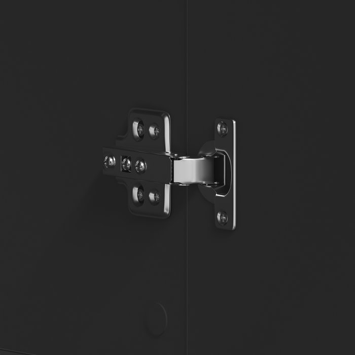 Cabinet pentru pantofi Negru 80x39x180 cm Lemn solid - WALTI WALTI